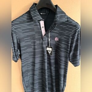 NWT Mens The Thornhill Golf Club Polo Shirt Medium Black New Toronto Canada New